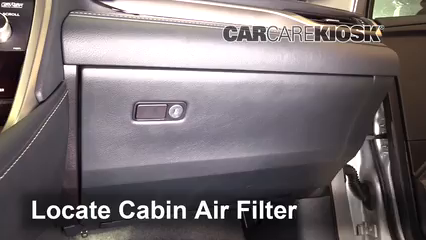 2016 Lexus RX350 3.5L V6 Air Filter (Cabin) Replace